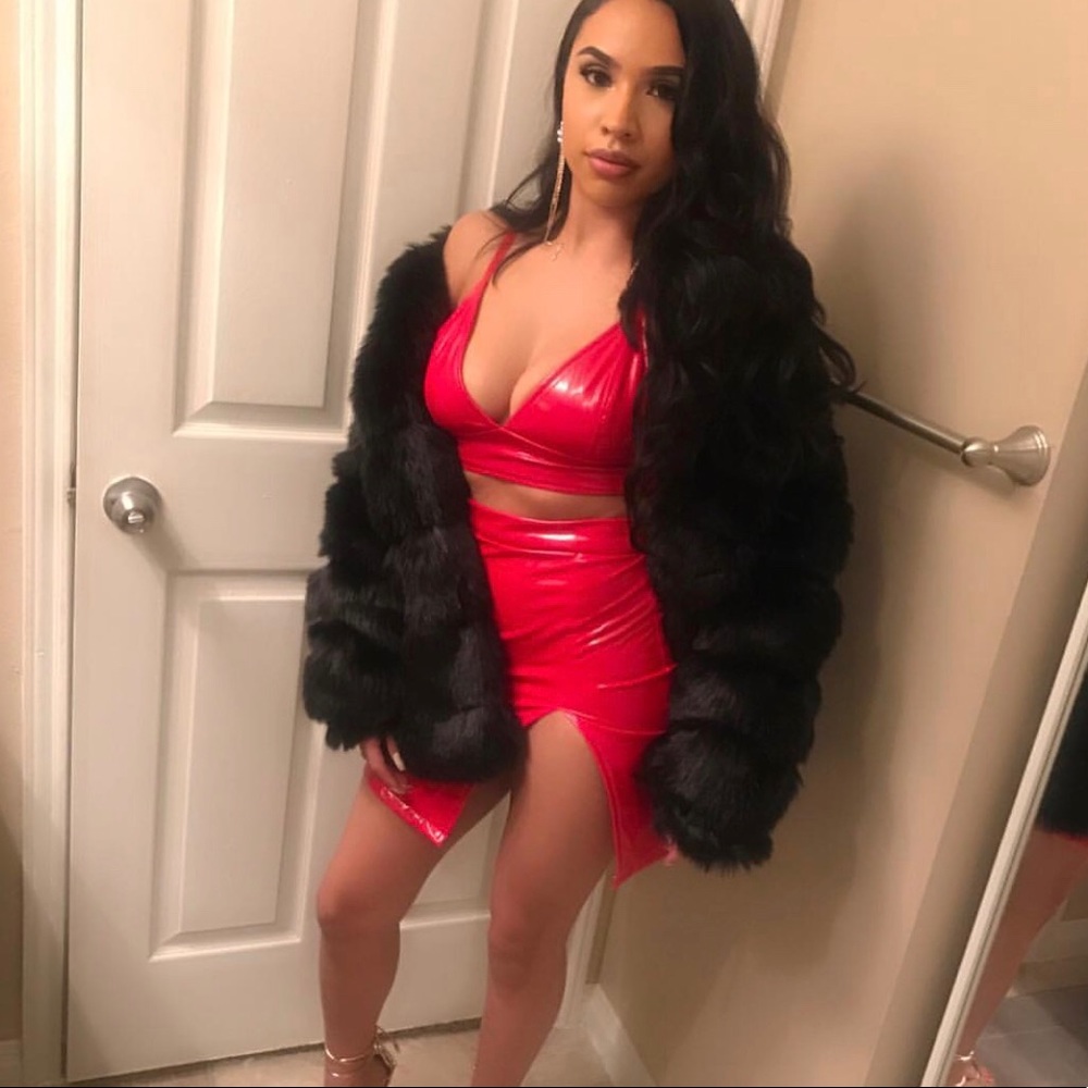 Two piece red set